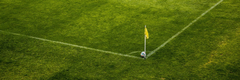 Corner Flag on Football Pitch