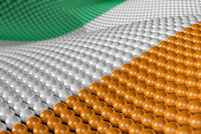 Ireland Flag Made of Spheres