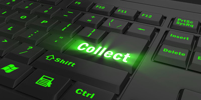 Collect Keyboard Button Glowing Green