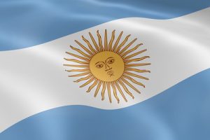 Argentina Flag Close Up